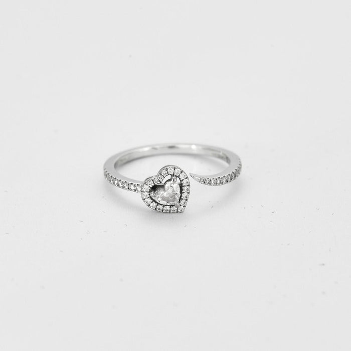 Bague 52 MESSIKA - BAGUE JOY COEUR OR BLANC DIAMANTS 58 Facettes M8867