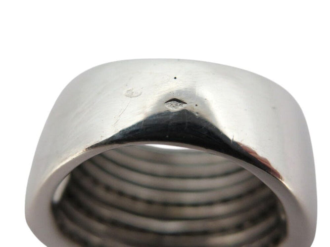 Bague 55 bague 5 rangs & 4 liens croises t55 en or blanc 18k 20gr 180 diamants 2.5ct 58 Facettes 268938