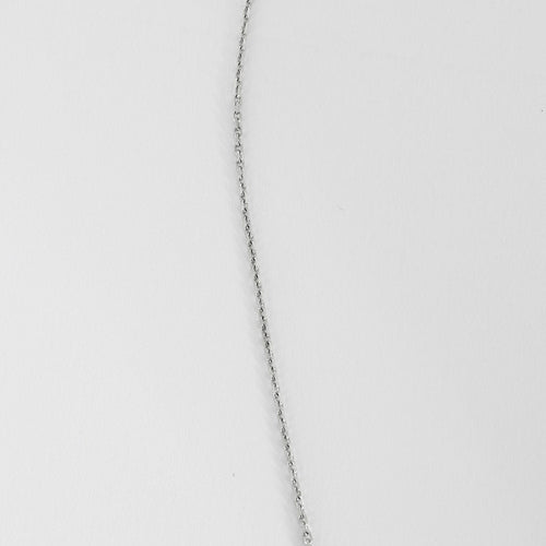 Collier Collier pendentif or blanc et diamant 58 Facettes LF18