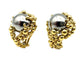 Boucles d'oreilles GILBERT ALBERT. Clips d'oreilles or jaune 18K et billes interchangeables 58 Facettes