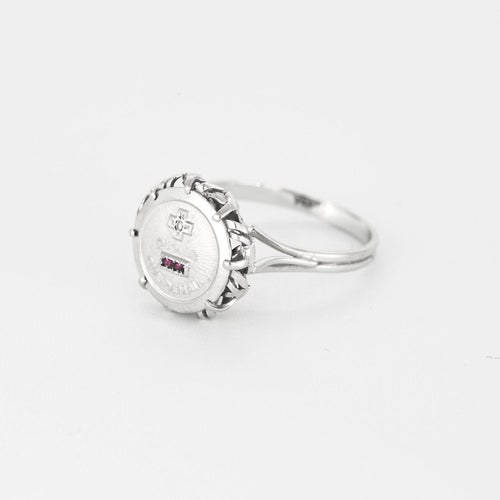 Bague 57 AUGIS -  + Qu'hier - que demain  - Bague or blanc et diamant 58 Facettes GU194