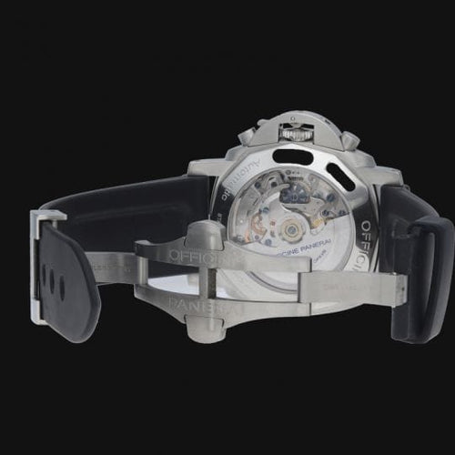 Panerai-klocka Luminor Flyback Rettrapante 58 Facettes MT44593