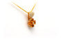 Pendentif Pendentif en or jaune serti de citrines et de diamants 58 Facettes 21040