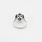 Bague 55 Bague marguerite en or gris et diamants 58 Facettes ALE3522