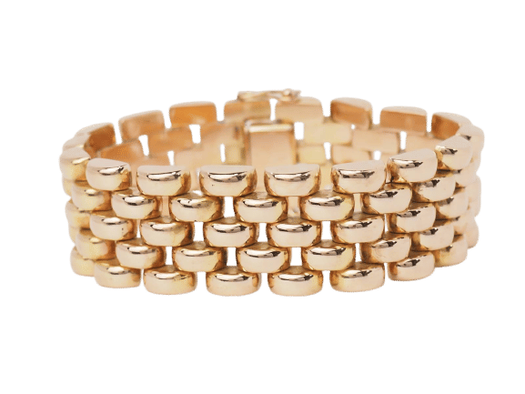 Bracelet Bracelet maille grain de riz en or rose 58 Facettes 33082