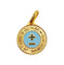 Pendentif AUGIS - Pendentif médaille d'amour or jaune  - L'Élégante Bleue ciel 58 Facettes J10798X000