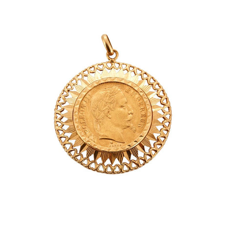 Pendentif Pendentif Napoléon 20 francs or 58 Facettes