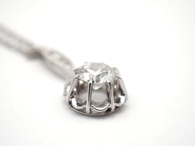 Collier Collier en platine et diamants 58 Facettes