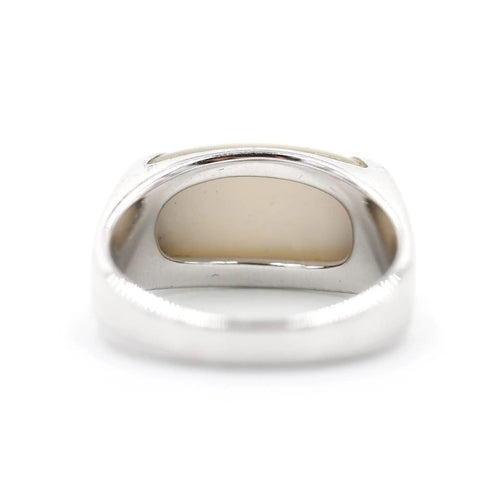 Bague 54 Bague Bulgari Tronchetto en or blanc 58 Facettes 14556