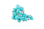 Broche Broche de cabochons turquoise et brillants 58 Facettes 154375