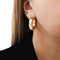 Boucles d'oreilles Créoles Torsadées Or Jaune Largeur 8mm Diamètre 30mm 58 Facettes