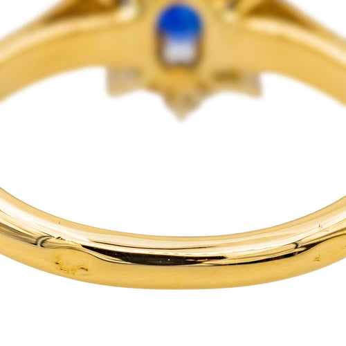 Bague 53 Bague Pompadour Or jaune Saphir, Diamant 58 Facettes 3747942CN