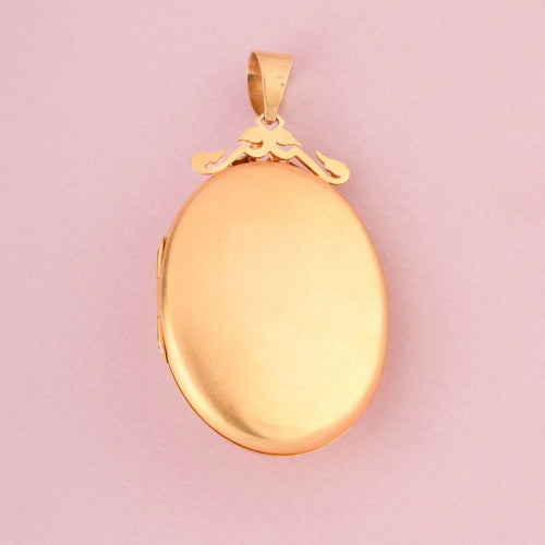 Pendentif Important pendentif porte photo Napoléon III en or bicolore 58 Facettes