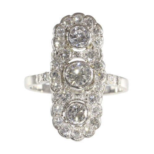 Pendentif L'allure Art déco : une histoire d'amour sertie de diamants 58 Facettes 16300-0191