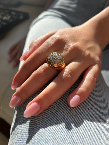 戒指 - 黄金和钻石