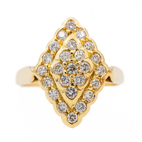 Bague 55 Bague Marquise Or jaune Diamant 58 Facettes 3227869CN