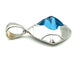 Pendentif BVLGARI. Collection "Pyramide", pendentif or blanc 18K et topaze 58 Facettes