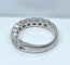 Bague 49 Demie alliance or blanc et diamants 58 Facettes AB635