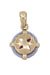 Pendentif Pendentif rose des vents or/acier 58 Facettes 089321