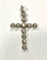 Pendentif Pendentif croix ancienne diamants et or blanc 58 Facettes