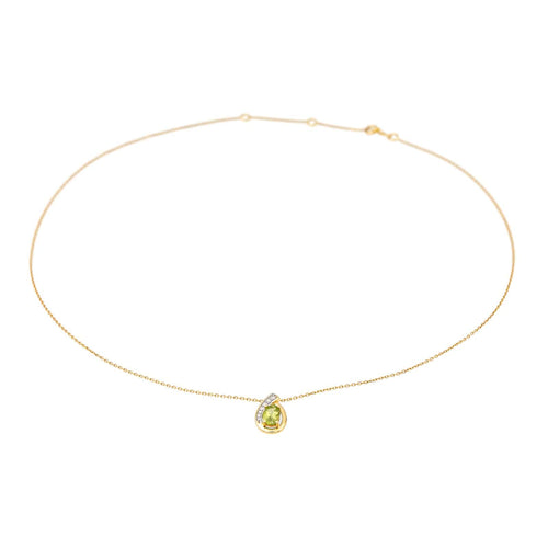 Collier Collier Or jaune Péridot, Diamant 58 Facettes 4166995RV