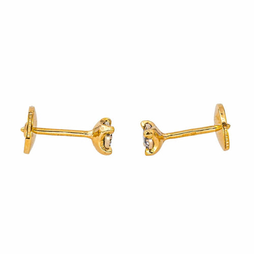 Boucles d'oreilles Boucles d'oreilles Puces Or jaune Diamant 58 Facettes 4311410CN