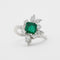 Bague 52 Bague émeraude et diamants 58 Facettes