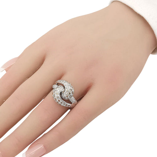 Bague 55 Bague en or blanc & diamants 58 Facettes