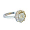 Bague 57 bague contemporaine en or avec diamants 58 Facettes A158B
