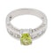 Bague 46 Bague Or blanc Péridot, Diamant 58 Facettes 2675134CN