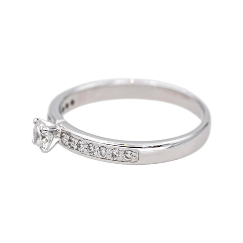 Bague 53 Bague  Solitaire Or blanc Diamant 58 Facettes 4723746CN