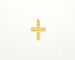 Pendentif Pendentif croix en or jaune et diamants 58 Facettes 10326