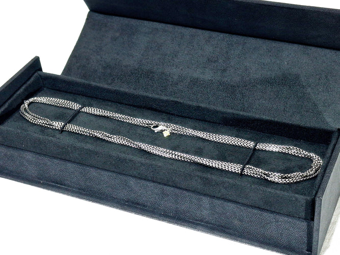 Collier David Yurman - Sautoir en argent 925 avec pendant en or 14 carats 58 Facettes