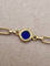 Collier Collier vintage en or jaune 18kt et émaux bleus 58 Facettes