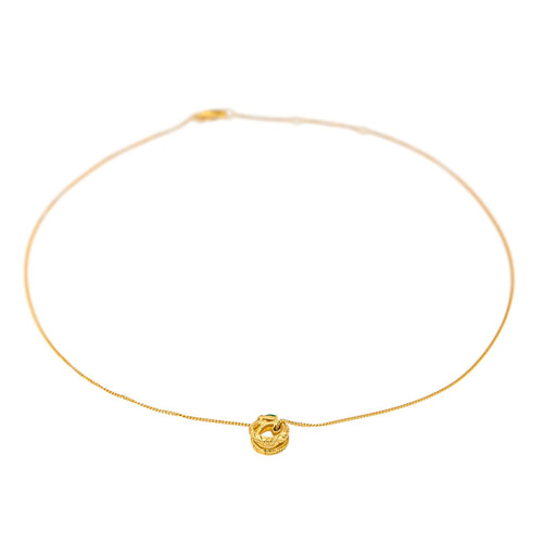 Gucci Ogrlica Privesak Ouroboros Žuto zlato Smaragd 