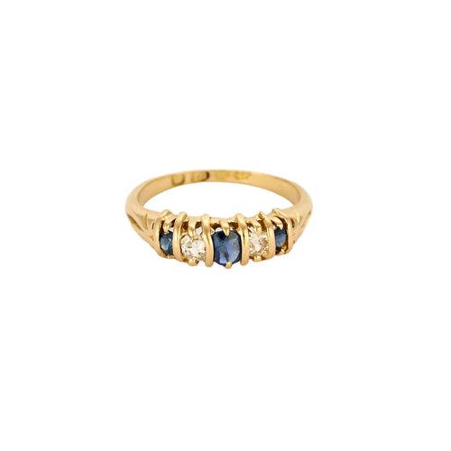 Bague 54 Bague jaretière or jaune et diamants 58 Facettes DRE15662