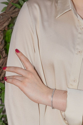 Bracelet Bracelet Rivière Or blanc Diamant 58 Facettes 3394074CN