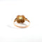 Bague 56 BAGUE OR ROSE SAPHIR JAUNE 58 Facettes