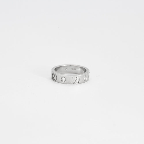 Bague 46 GUCCI - Bague Icon or gris et diamants 58 Facettes GAW14