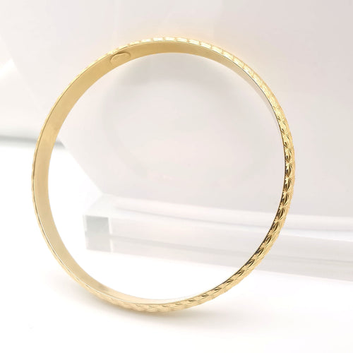 Bracelet Bracelet rigide ou jaune 58 Facettes