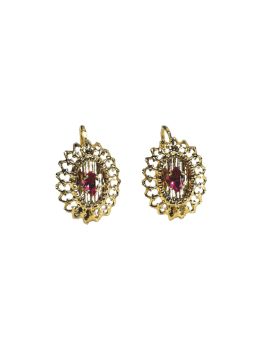 Paire de boucles d'oreilles en or 58 Facettes