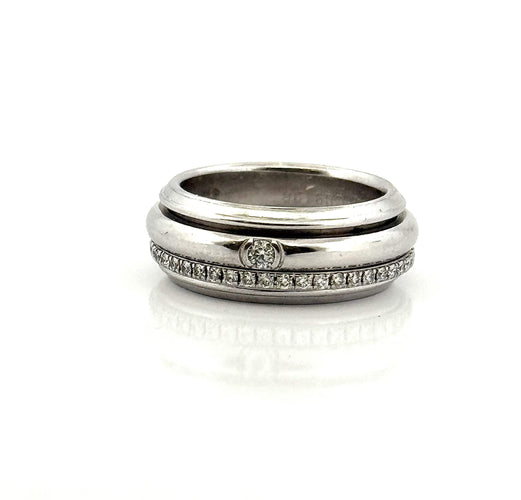 Bague 55 Bague Piaget Possession T55 or blanc et diamants 58 Facettes
