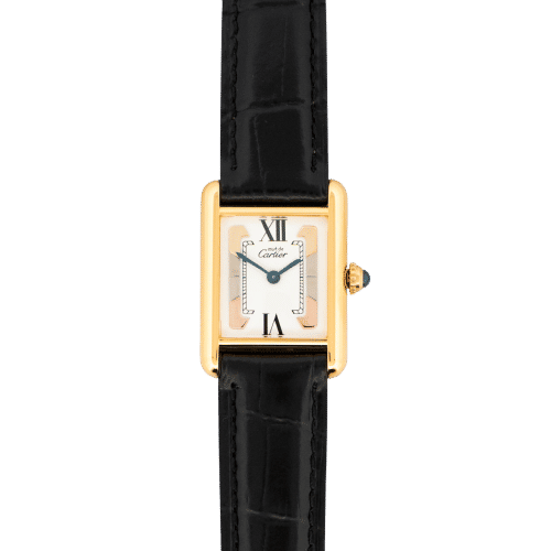 Cartier Tank Must - Ivory trinity dial - SM 58 Facettes