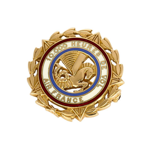 Broche Rare Broche insigne d'Air France en or jaune 58 Facettes DIE1495