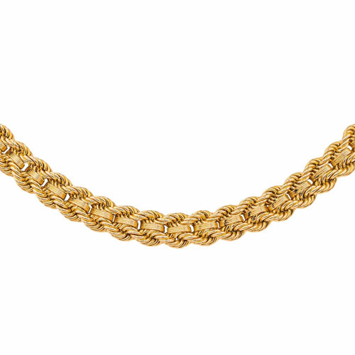 Collier Collier Maille tressée Or rose 58 Facettes 4681525CN