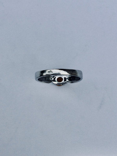 Bague 57 Bague Or Blanc Diamants Citrine 58 Facettes