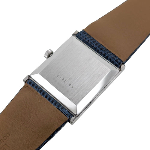 Montre Jaeger-LeCoultre Vogue 9120 42 Blue Dial Rectangular Waved Case Circa 1970 58 Facettes