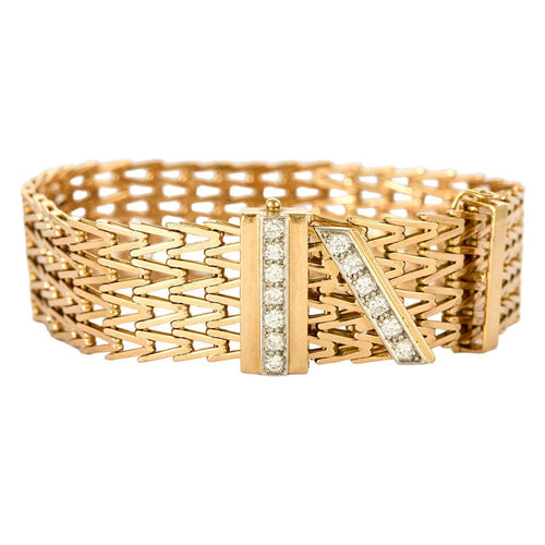 Bague 59,5 Bague or jaune motif de coeur 58 Facettes SOR1052