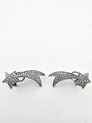 Minđuše Minđuše od belog zlata u obliku comète 58 Facettes