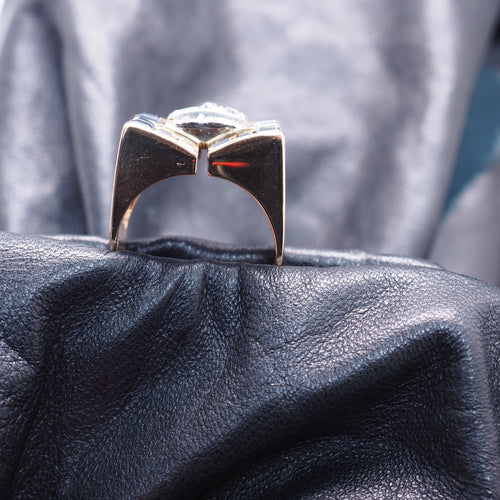 Bague 58.5 Bague Tank diamants 1940 58 Facettes 4845